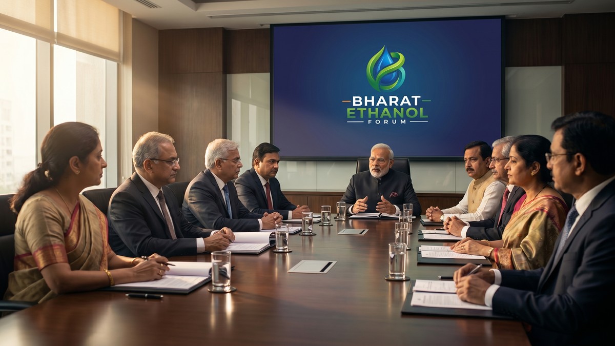 Senior leaders in a high-level policy roundtable